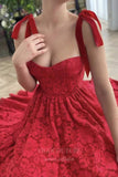 Short Prom Dresses 2025 Red Homecoming Dress Lace Maxi Hoco Dress hc018-Prom Dresses-vigocouture-vigocouture