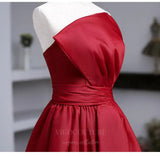 Prom Dress 2025 Red Strapless Prom Dress 20655-unique elegant Prom Dresses-Red-US2-vigocouture