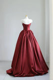 Prom Dresses 2025 to impress Regalia - Burgundy Mikado Formal Dress-vigocouture-vigocouture