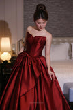 Prom Dresses 2025 to impress Regalia - Burgundy Mikado Formal Dress-vigocouture-vigocouture