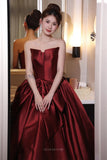 Prom Dresses 2025 to impress Regalia - Burgundy Mikado Formal Dress-vigocouture-vigocouture