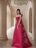 Prom Dresses 2025 to impress Rosabelle - Fuchsia Bow-Tie Princess Dress-vigocouture-vigocouture