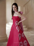 Prom Dresses 2025 to impress Rosabelle - Fuchsia Bow-Tie Princess Dress-vigocouture-vigocouture