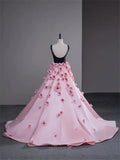 Prom Dresses 2025 to impress Rosella - Black Pink Rosette Dress-vigocouture-vigocouture