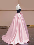 Prom Dresses 2025 to impress Rosvella - Strapless Pink Bow-Tie Princess Dress-vigocouture-vigocouture