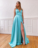 Prom Dress 2025 Satin A-Line Spaghetti Strap Prom Dress 20816-unique elegant Prom Dresses-Lavender-US2-vigocouture