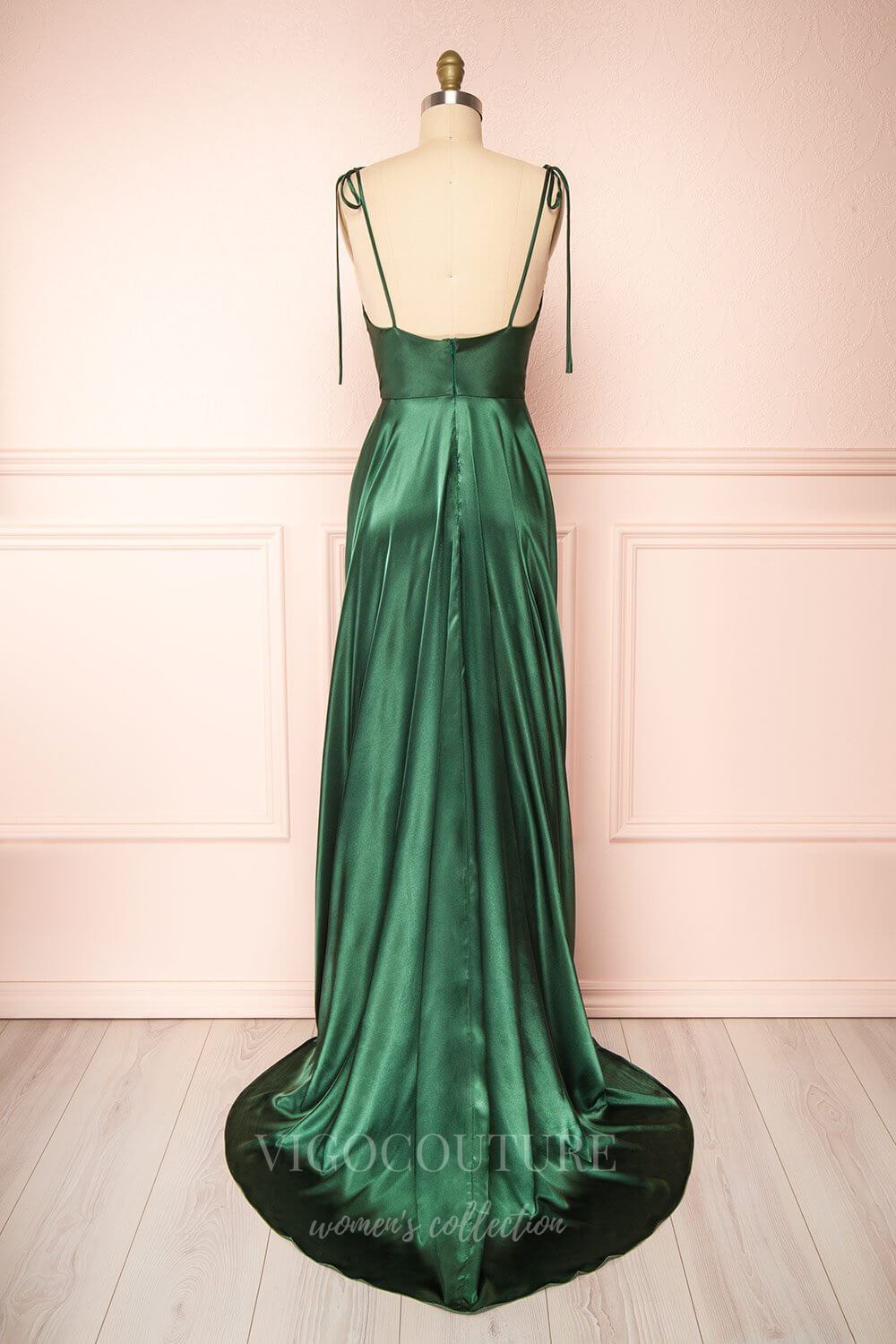 Satin Cowl Neck Prom Dresses with Spaghetti Straps and Slit Comfortable Formal Gown 20577 Orange / 16W Satin Cowl Neck Prom Dresses with Spaghetti Straps and Slit Comfortable Formal Gown 20577 Orange / 16W