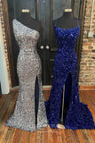 Prom Dress 2025 Sequin Mermaid Prom Dresses One Shoulder Formal Dresses 21588-unique elegant Prom Dresses-One Shoulder-As Pictured-US2-vigocouture