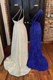 Prom Dress 2025 Sequin Mermaid Prom Dresses One Shoulder Formal Dresses 21589-unique elegant Prom Dresses-Champagne-US2-vigocouture