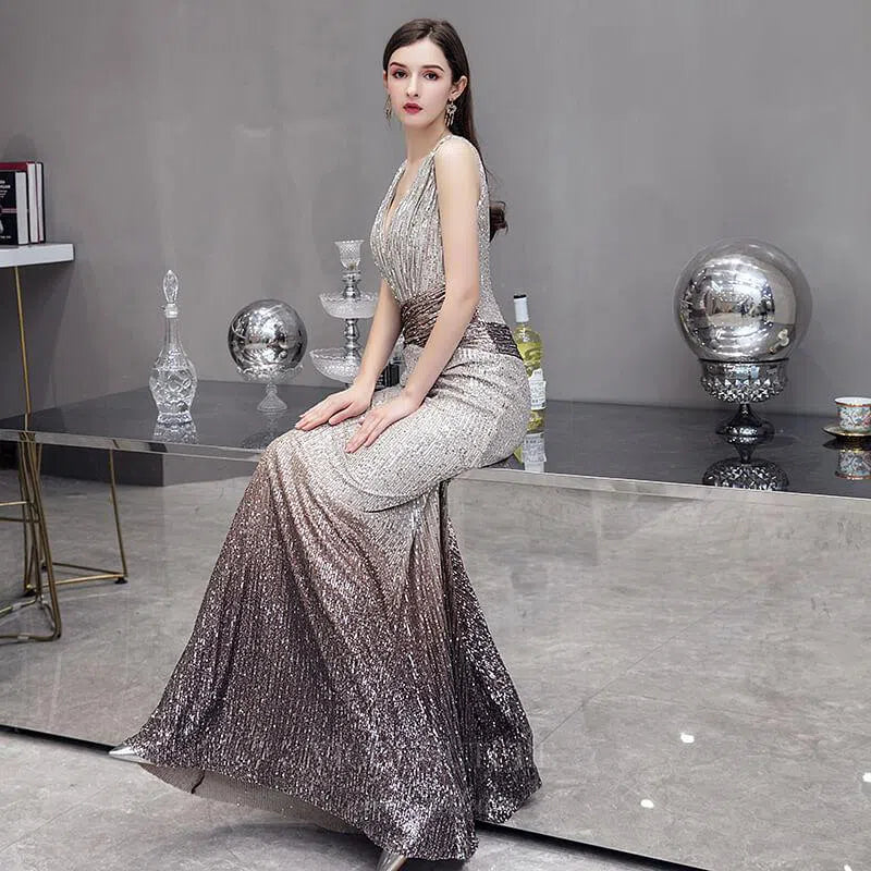 sequin ombre dress Sequin Ombre Mermaid Prom Dress 20162 Ombre / Custom Size