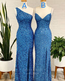 Prom Dress 2025 Sequin Prom Dresses Mermaid Foamal Dresses 20825-unique elegant Prom Dresses-Blue-US2-A-vigocouture