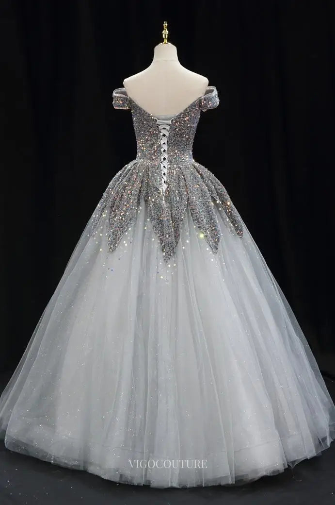 silver quinceanera dresses Rachel Allan Dress RQ2194 Make a statement in remarkable ball gown dress RQ2176 by Rachel Allan Quince Long Prom Dresses Ball Gowns