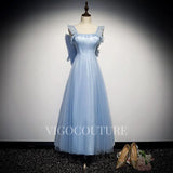 Prom Dress 2025 Simple Tulle Prom Dresses A-line Square Neck Maxi Dress 20281-unique elegant Prom Dresses-Light Blue-US2-vigocouture