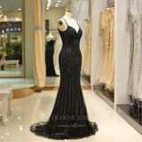 Prom Dress 2025 Spaghetti Strap Mermaid Beaded Prom Dress 20287-unique elegant Prom Dresses-Champagne-US2-vigocouture