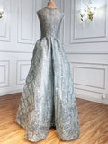 Prom Dress 2025 Sparkly Beaded Prom Dresses Lace Applique Formal Dresses 21270-unique elegant Prom Dresses-Grey-US2-vigocouture