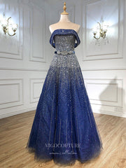 Sparkly Beaded Prom Dresses Off the Shoulder Formal Dresses 21273