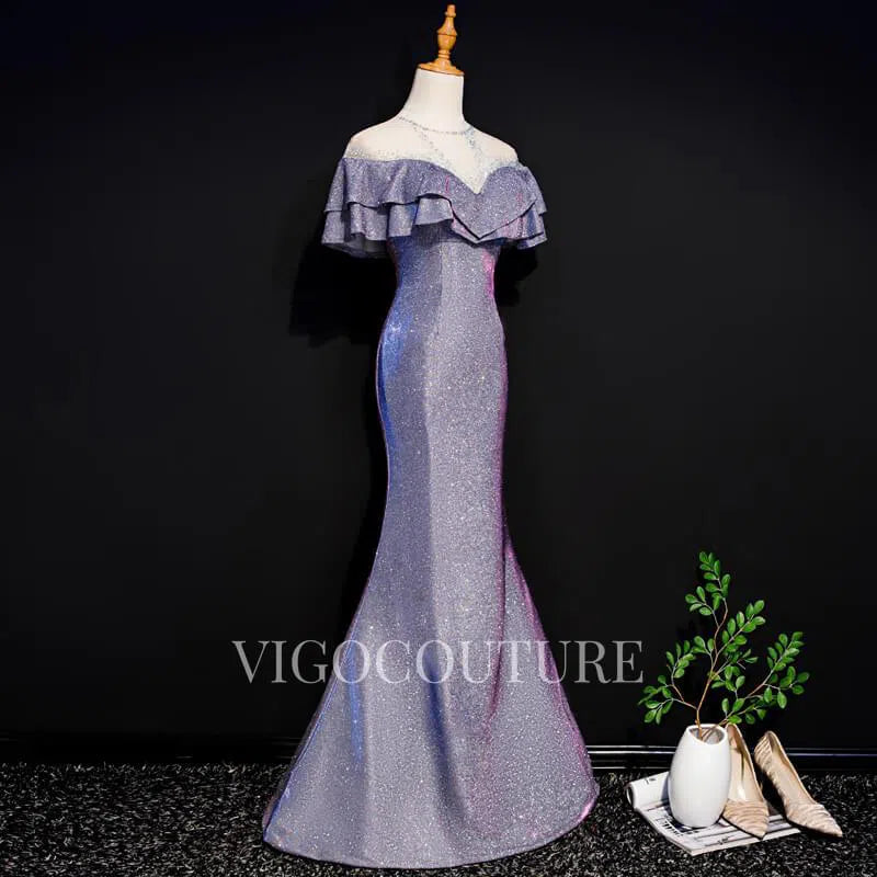 Prom Dress 2025 Sparkly Satin Prom Dresses Mermaid Prom Gown 20273-unique elegant Prom Dresses-Blue-US2-vigocouture