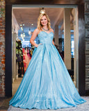 Prom Dress 2025 Sparkly Satin Prom Dresses Strapless Formal Dresses 21571-unique elegant Prom Dresses-Light Blue-US2-vigocouture