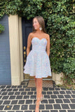 Short Prom Dresses 2025 Strapless Homecoming Dresses Sparkly Sequin Hoco Dresses hc207-Prom Dresses-vigocouture-vigocouture