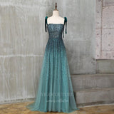 Prom Dress 2025 Teal Blue Spaghetti Strap Prom Dress 20266-unique elegant Prom Dresses-Teal Blue-US2-vigocouture