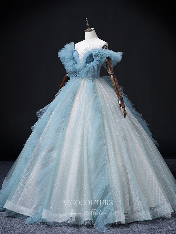 Tiered Tulle Prom Dresses Off the Shoulder Formal Dresses 21351 Custom Colors / 24W Tiered Tulle Prom Dresses Off the Shoulder Formal Dresses 21351 Custom Colors / 24W