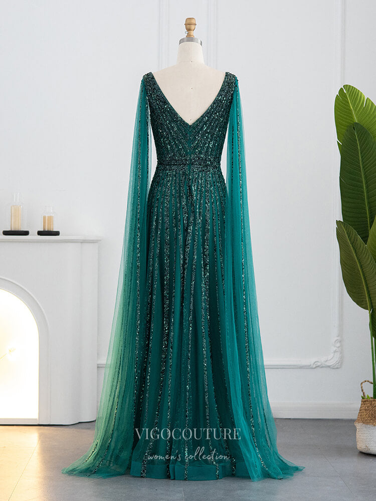 Vintage Beaded Prom Dresses Cape Sleeve 1920s Evening Dress 22128 Light Blue / US8 Vintage Beaded Prom Dresses Cape Sleeve 1920s Evening Dress 22128 Light Blue / US8