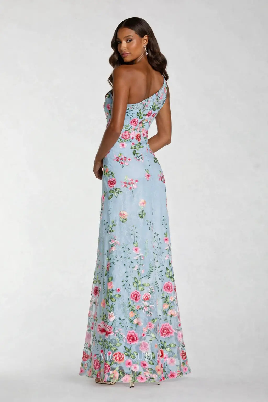 Prom Dresses 2025 to impress Whimsical Floral Embroidered One-Shoulder Formal Dress - VG001-vigocouture-vigocouture