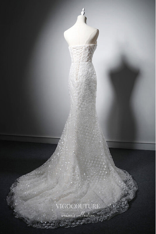 White Beaded Convertible Mermaid Prom Dresses 22381 White / 24W White Beaded Convertible Mermaid Prom Dresses 22381 White / 24W
