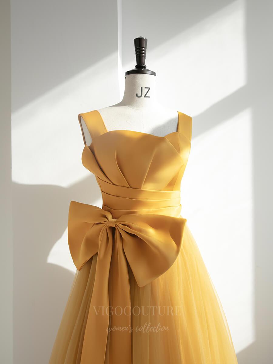 Yellow Square Neck Prom Dress 20647 Yellow / 22W Yellow Square Neck Prom Dress 20647 Yellow / 22W