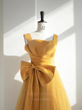 Prom Dress 2025 Yellow Square Neck Prom Dress 20647-unique elegant Prom Dresses-Yellow-US2-vigocouture