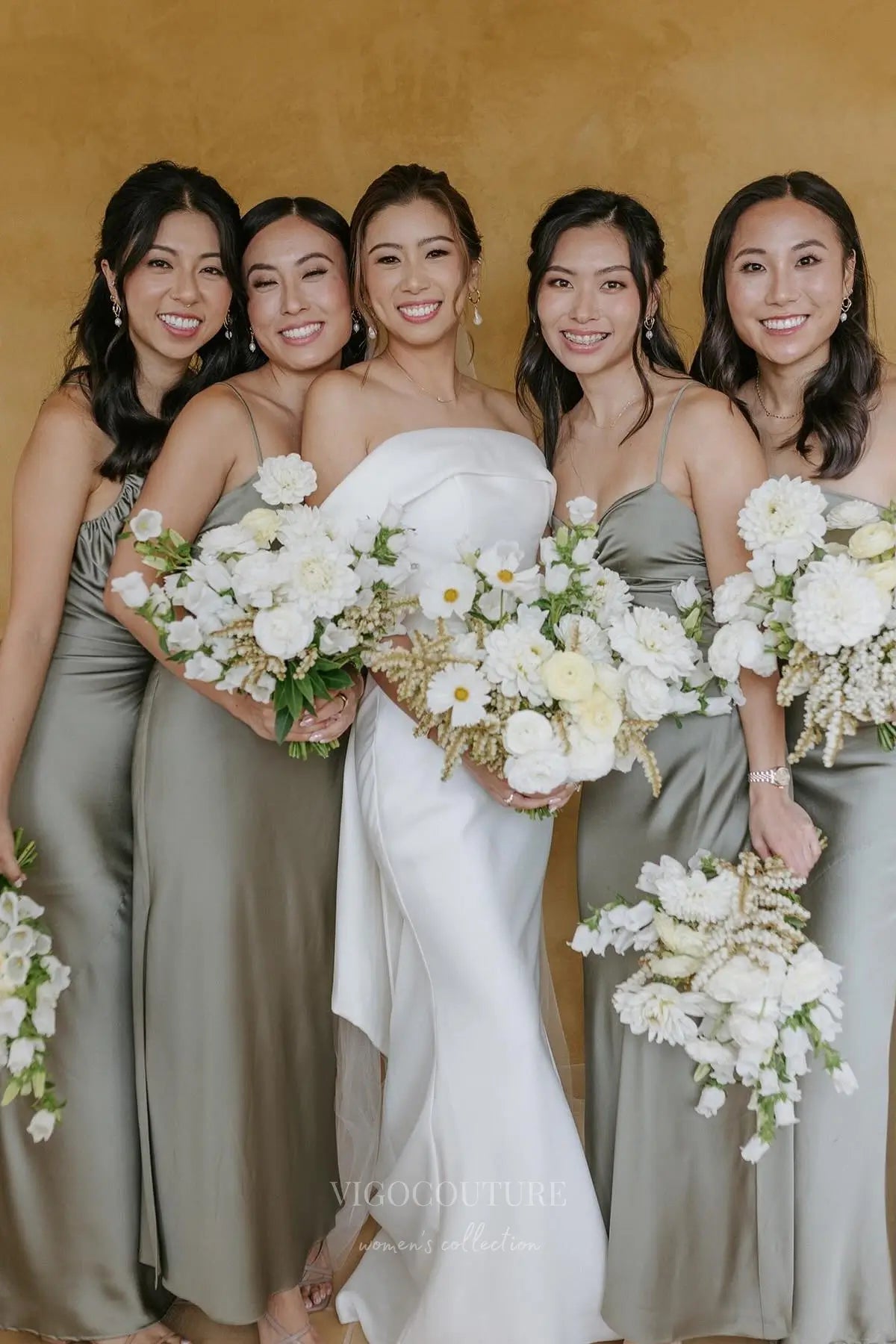 Wedding Dresses 2025 to impress Ivory Satin Off-Shoulder Wedding Dress with Oversized Bow Back, Straight Neckline & Sweep Train – W2299-vigocouture-vigocouture