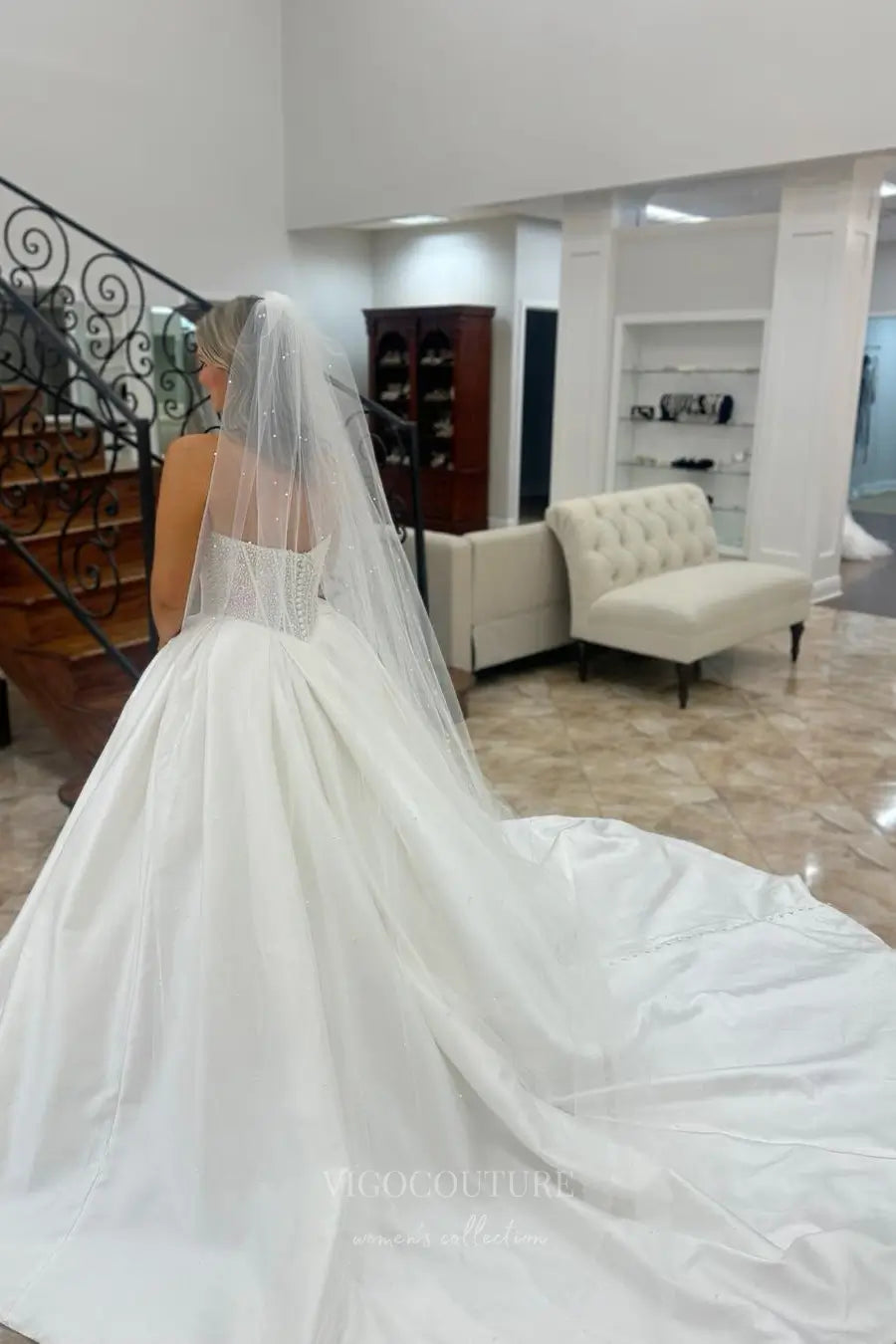 Wedding Dresses 2025 to impress Minimalist Satin A-Line Wedding Dress with Pockets, Square Neckline, Corset Back, and High Slit – W2602-vigocouture-vigocouture