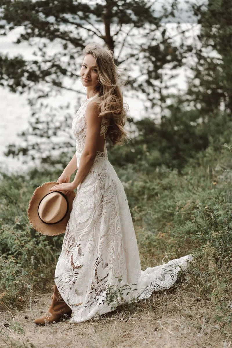 Sheath Boho Wedding Dresses W0002 Custom Colors / 24W Sheath Boho Wedding Dresses W0002 Custom Colors / 24W