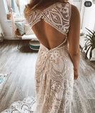 vigocouture-Sheath Boho Wedding Dresses w0002-Wedding Dresses-vigocouture-