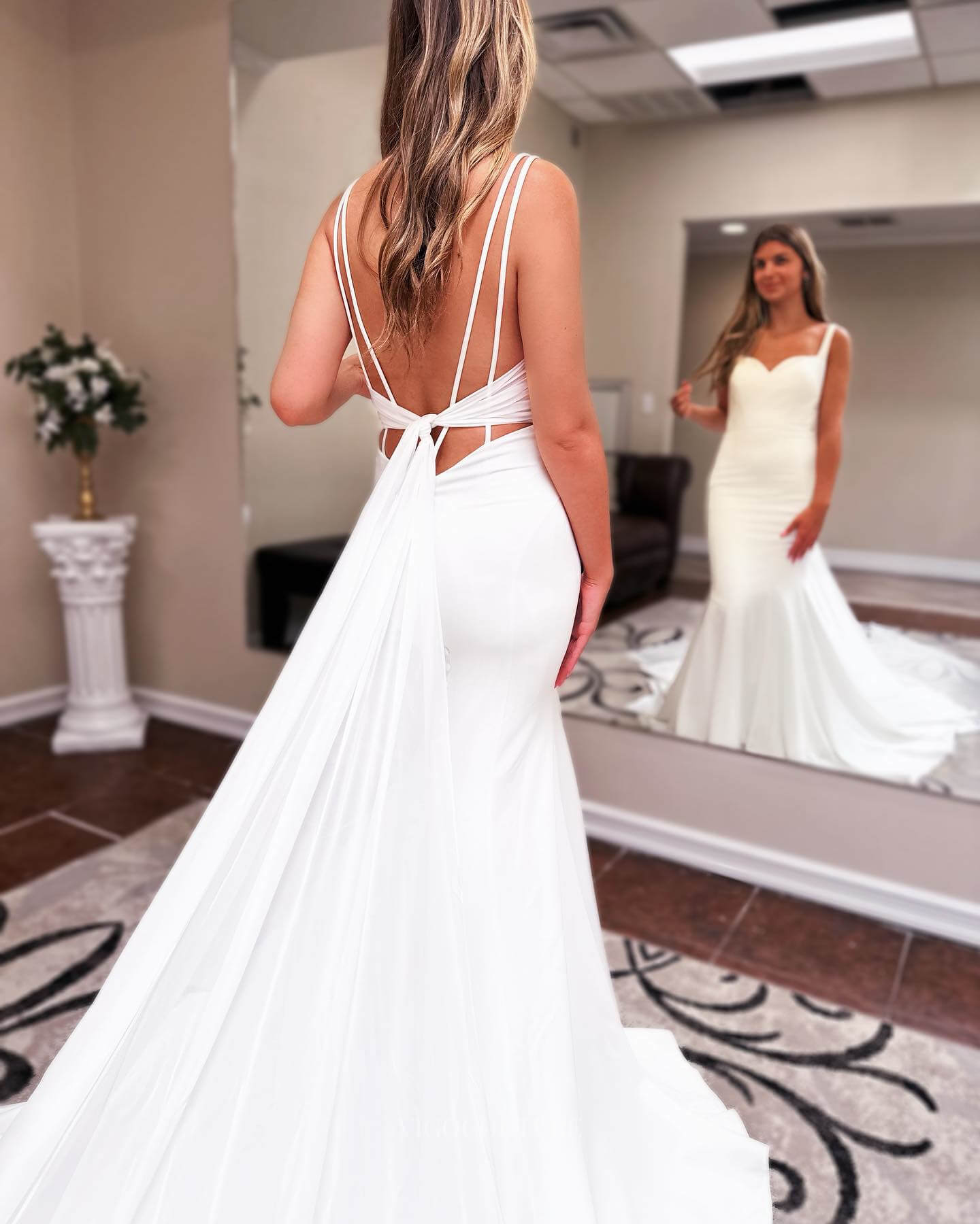 Long Chiffon Boho Wedding Dress Sweetheart Backless, Diamond White / UK 22 Long Chiffon Boho Wedding Dress Sweetheart Backless, Diamond White / UK 22