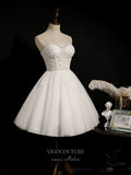 vigocouture-Beaded Homecoming Dresses Spaghetti Strap Dama Dresses hc113-Prom Dresses-vigocouture-