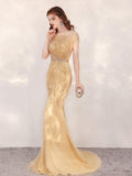 vigocouture-Beaded Mermaid Prom Dress 20133-Prom Dresses-vigocouture-