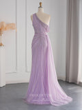 Beaded One Shoulder Prom Dresses with Slit 1920s Evening Dress 22145-Prom Dresses-vigocouture-Light Green-US2-vigocouture