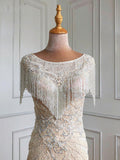 vigocouture-Beaded Prom Dresses Lace Applique Evening Dresses 21243-Prom Dresses-vigocouture-