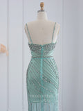 Beaded Sheath Prom Dresses Spaghetti Strap 1920s Evening Dress 22159-Prom Dresses-vigocouture-Orange-US2-vigocouture