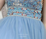 vigocouture-Beaded Spaghetti Strap Prom Dress 20221-Prom Dresses-vigocouture-