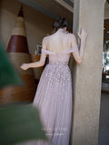 vigocouture-Beaded Spaghetti Strap Prom Dress 20241-Prom Dresses-vigocouture-