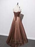 vigocouture-Beaded Spaghetti Strap Prom Dress 20664-Prom Dresses-vigocouture-