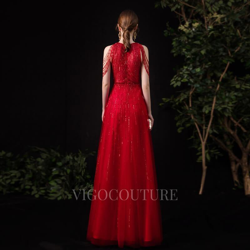 vigocouture-Beaded String A-line Prom Dresses 20017-Prom Dresses-vigocouture-