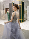 vigocouture-Beaded Tiered Prom Dress 20215-Prom Dresses-vigocouture-