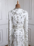 vigocouture-Beaded Two-Piece Prom Dresses Tea-Length Evening Dresses 21220-Prom Dresses-vigocouture-