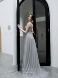 vigocouture-Beaded V-Neck Prom Dress 20201-Prom Dresses-vigocouture-