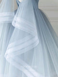 vigocouture-Blue Gradient Homecoming Dresses Beaded Spaghetti Strap Prom Dresses 21168-Prom Dresses-vigocouture-
