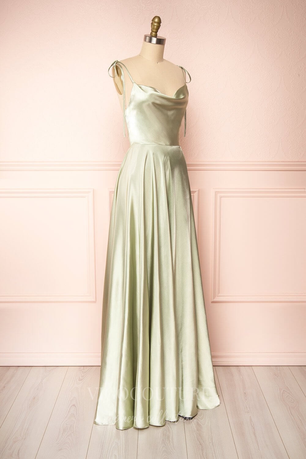 vigocouture-Blue Spaghetti Strap Prom Dress 20579-Prom Dresses-vigocouture-