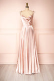 vigocouture-Blue Spaghetti Strap Prom Dress 20579-Prom Dresses-vigocouture-Blush-US2-
